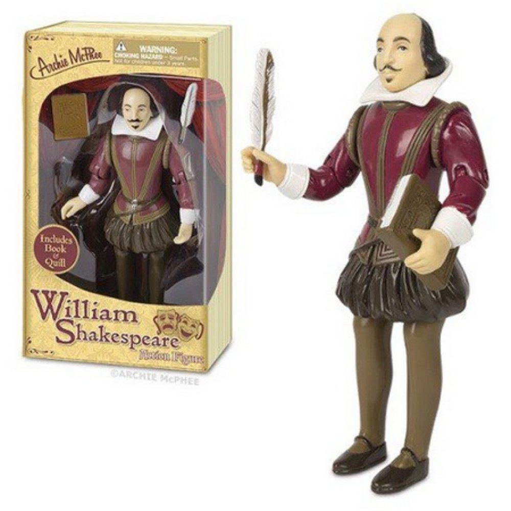 William Shakespeare Action Figure  Unique Gift Teacher